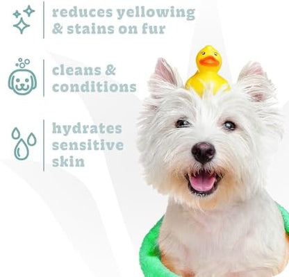 Espree Bright White Dog Shampoo & Conditioner, Dog Coat Whitening, 20oz - Image 3