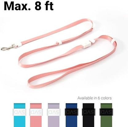 SVD.PET 4-in-1 Hands Free Dog Leash, Versatile Crossbody Dog Waist Leash with Easy Release Buckle, Adjustable Waist Fit for Walking, Jogging and Running Your Pet (Pink) - Image 2