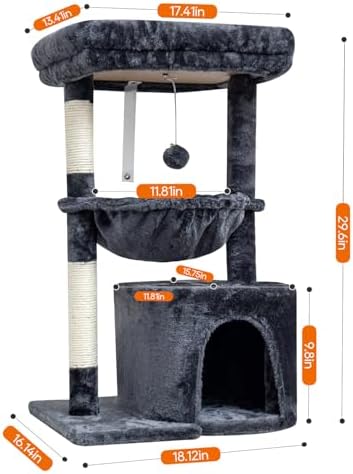 SYANDLVY Small Cat Tree for Indoor Cats, Cat Tower with Scratching Post - Image 2