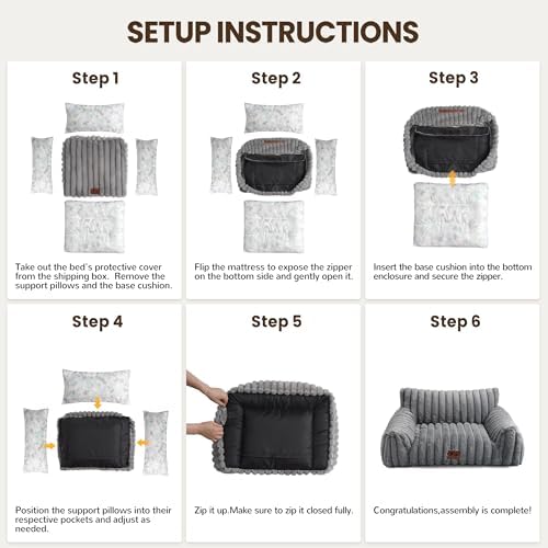 Cat Couch for Pets, Cute Cat Bed for Indoor Cats - Image 7
