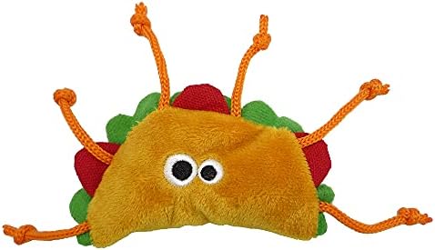 Mad Cat Tabby Taco Snack Themed Catnip and Silvervine Cat Toy, Pack of 1 by Unknown