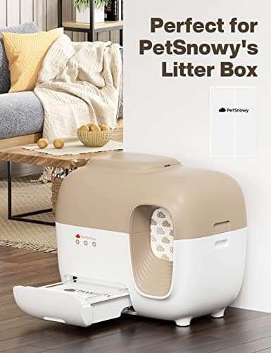 PetSnowy Cat Litter Box Liners, Self-Sealing Waste Drawer Bags for Automatic Cat Litter Box - Image 4