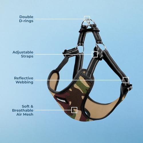 Voyager Step-in Flex Adjustable Dog Harness - Army, Medium - Image 3