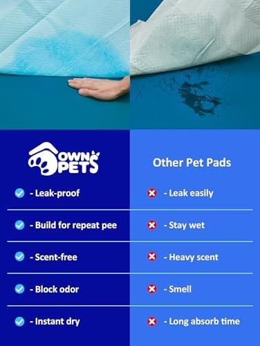 Ownpets XL Dog Training Pads 35x32, 6-Layer Leak-Proof Pee Pads, 20 Count - Image 3