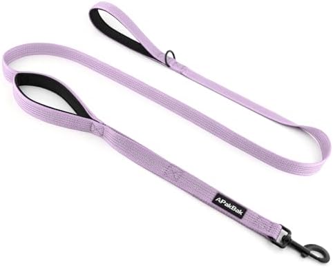 Double Handle Dog Leash, 6 FT Reflective, for Medium Large Dogs by Fortheloveofpets