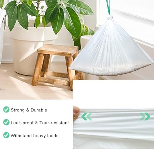 100 Count Self Cleaning Cat Litter Box Liner Bags Compatible with Automatic Cat Litter Box, Thick Heavy Duty Drawstring Replacement Waste Drawer Liners-25.2" x 11.8" - Image 5