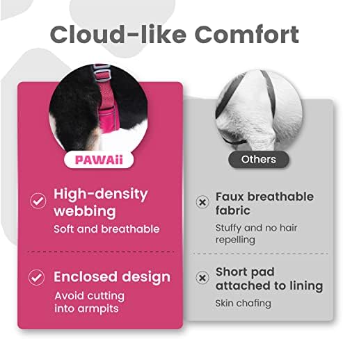 Pawaii Small Dog Harness - No Choke, Adjustable Soft Padded Pet Vest with ID Tag & Control Handle - Image 5