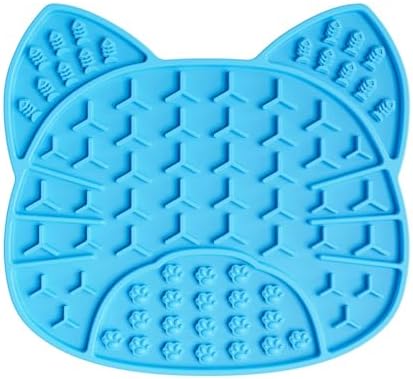 Dog Lick Mat with Suction Cups, Anxiety Relief and Boredom Buster, Pet Enrichment Toy for Dogs and Cats (Sky Blue) by WLDJMP