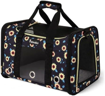 Petmolico Cat Carrier Soft-Sided Airline Approved, Medium, Sunflower by Petmolico