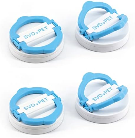 SVD.PET (4-Pack Pee Pad Magnetic Holder, Dog Potty Training Magnetic Holder, Strong Magnets with Easy-Lifted Handles, Perfect for Leg-Lifting Marking Dogs, Compatible with Any Size of Puppy Pee Pads by SVDPET