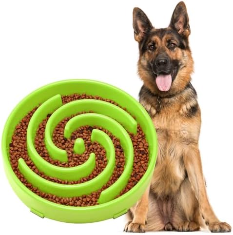JASGOOD Slow Feeder Dogs Bowl for Large Medium Dogs,Anti-Gulping Pet Slower Food Feeding Bowls Stop Bloat,Preventing Choking Healthy Design Dogs Bowl by JASGOOD