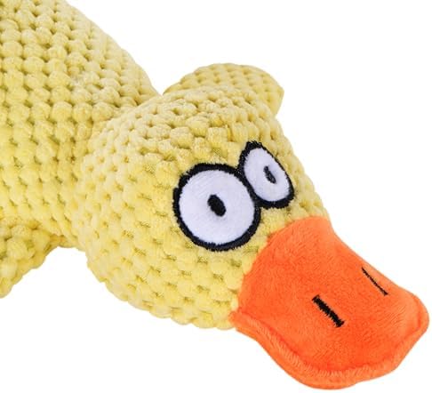 Tamu style Yellow Duck Dog Toy, 11-Inch Squeaky Toy for Small & Medium Dogs - Image 2