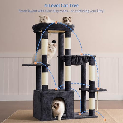 Heybly Heavy Duty Cat Tree with Large Base for Large Indoor Cats HCT026G - Image 2