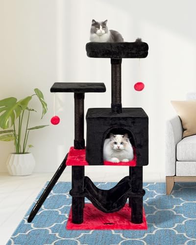 Gothic Cut Cat Tree Cat Tower Condo with Hammock Kittens Scratching Post - Image 2