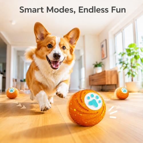 Lovkid Smart Interactive Dog Ball - Automatic Moving and Bouncing Pet Toy - Image 4