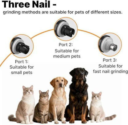 Dog Nail Grinder Whisper Quiet with Light for Sensitive Pets - Image 3