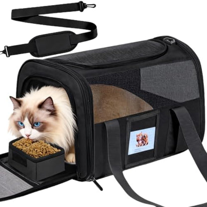 Large Soft Cat Carrier Up to 28 Lbs, Washable Pet Bag Medium to Big Pets by Unknown