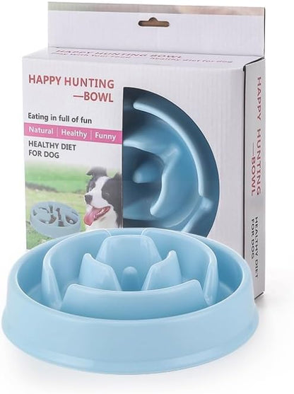 Dog Slow Feeder Bowl G&P | Non-Slip, Durable, Eco-Friendly PP Plastic | Medium Size(Length 8.07 in | Height 2.28 in)| 30 US Fluid Ounces of Food or Water | Puzzle Bowl |Anti-gulping Bowl