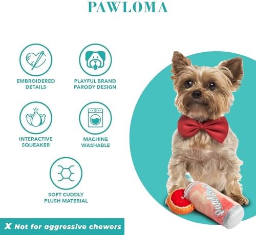 Haute Diggity Dog Pawloma Plush Dog Toy, Cocktail Parody Stuffed Chew Toys - Image 4