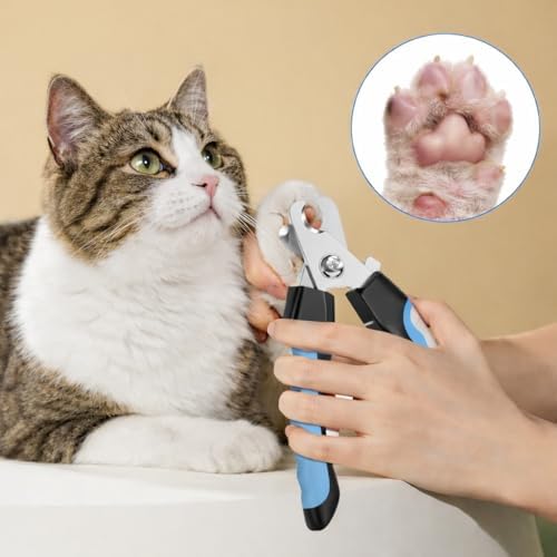 Pet Nail Clippers and File Set for Dogs & Cats – Professional Stainless Steel Nail Trimmer with Safety Guard, Non-Slip Handle, Easy to Use, Perfect for Small, Medium & Large Pets - Image 2