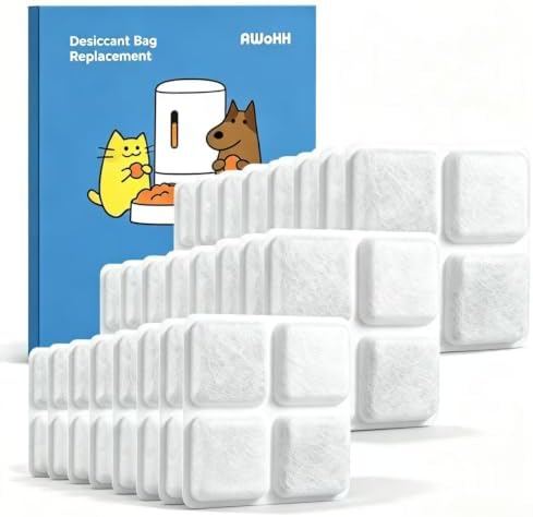 24 Pack PLUS Pet Food Desiccant Bag for Petlibro Automatic Cat Dog Feeders by Unknown