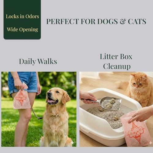 Thick Dog Poop Bags Rolls, Leak-Resistant Pet Waste Bags, 120 Count (8 Rolls), 9x13 in Large, Lavender Scented, Fits Most Dispensers, Pink - Image 7