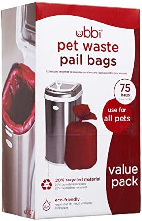 Ubbi Pet Waste Pail Bags, 75 Count by Unknown