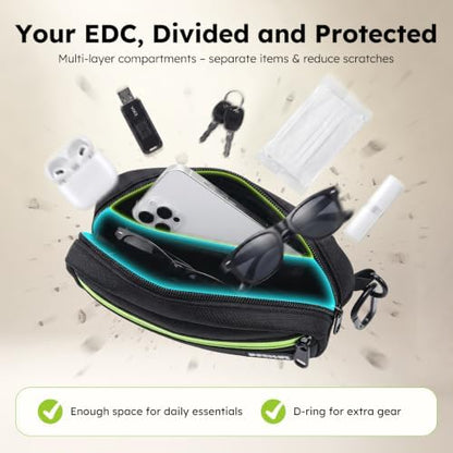 Pecute Hands Free Dog Leash for 2 Dogs, Waist Belt with Pouch, No Tangle - Image 4
