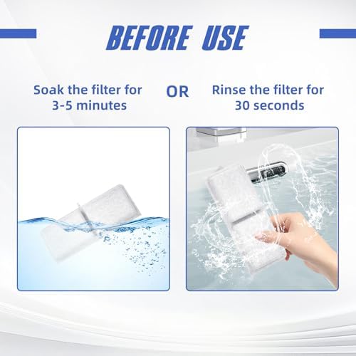 Stainless Steel Cat Water Fountain Filter(6 Filter cartridges + 3 sponges) - Image 4