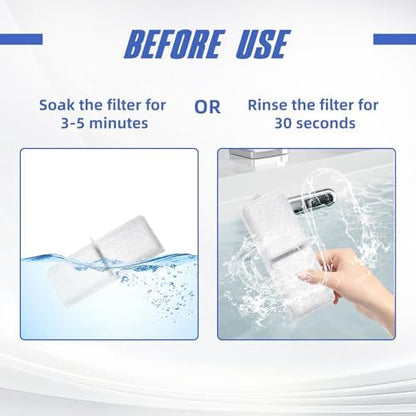 Stainless Steel Cat Water Fountain Filter(6 Filter cartridges + 3 sponges) - Image 4