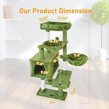 Cat Tree Cat Tower Condo Pet Activity Center Sisal Scratching Post - Image 2