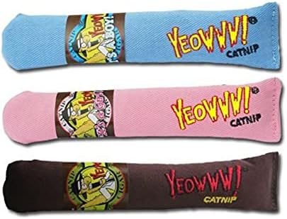 Yeowww! Cigar 3 Pack 100% Organic Catnip Cigar Toys by YeowwwCatnip