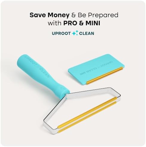 Uproot Cleaner Pro Pet Hair Remover & Mini - Pet Hair Removal Tool Multi Fabric Edge & Carpet Scraper - Cat for Couch, Cat Towers, Car Detailing The Furry-Situation Survival Kit - Image 2