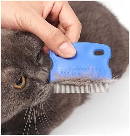 5 Pieces Grooming Combs - Tear Stain Remover for Pets, Lice and Flea Remover, Dandruff and Mucus Removal for Small Dogs and Cats - Image 4