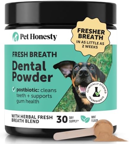 Pet Honesty Vet Approved Dog Teeth Cleaning Powder, 30 Servings by PetHonesty