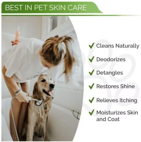Hypoallergenic Dog Shampoo, Cleans and Soothes Dry Flakey Skin 16oz - Image 5