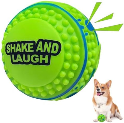 Spiky Interactive Dog Toys Ball, XS, 2.75 in (7 cm) by SHAKEANDLAUGH