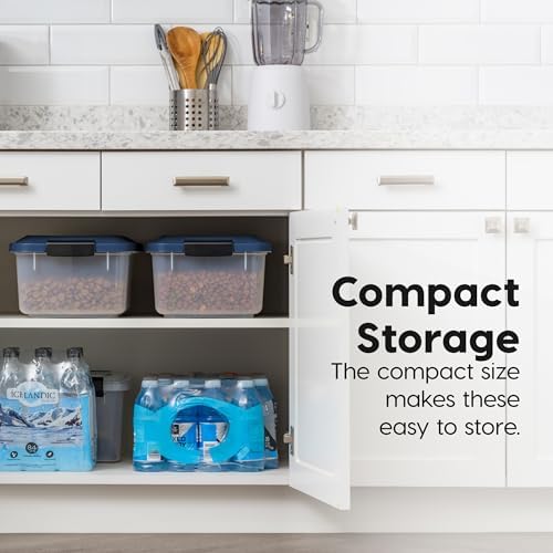 IRIS USA Dog Food Storage Container, 2-Pack, Up to 14 lbs, Navy - Image 3