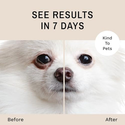 Eye Envy Tear Stain Remover Powder for Dogs and Cats. Natural, Safe Formula. Apply Around Eyes. Absorbs and Cleans Tears and Staining. Keeps Area Dry. Made in The USA. (.5 oz) (Pack of 2) - Image 4