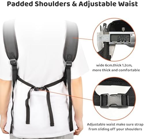 Wakytu Pet Front Dog Carrier Backpacks, Adjustable Dog Backpack Carrier, Comfortable Shoulder Straps, Soft Sponge Cushion, Designed to Fit Pets, S Size, 2-7LB - Image 5