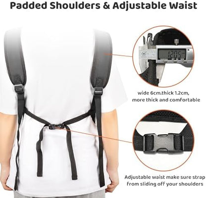 Wakytu Pet Front Dog Carrier Backpacks, Adjustable Dog Backpack Carrier, Comfortable Shoulder Straps, Soft Sponge Cushion, Designed to Fit Pets, S Size, 2-7LB - Image 5