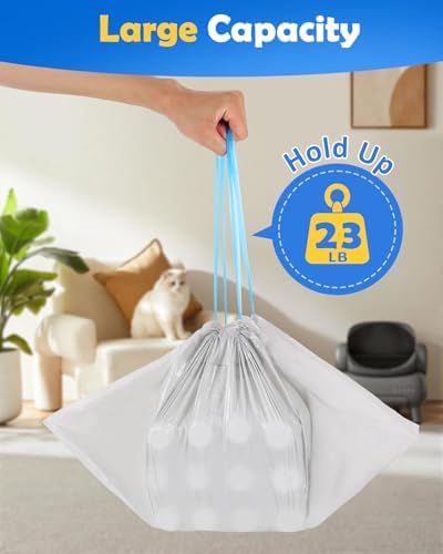 180 Count 27"x13" Cat Litter Bags Compatible with NeaksM1 & Petpivt 11/12 - Image 4