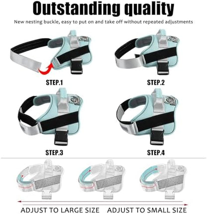 Dog Harness, No-Pull Reflective Dog Vest, Breathable Adjustable Pet Harness with Handle for Outdoor Walking - No More Pulling, Tugging or Choking - Image 3
