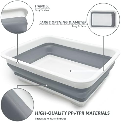 Fhiny Open Cat Litter Box, Kitten Potty Pan Semi-Enclosed Foldable Waterproof Travel Toilet for Indoor Cats Small Pet Kitty Rabbit Supplies Easy to Clean and Assemble 14.6"×10.6" - Image 3