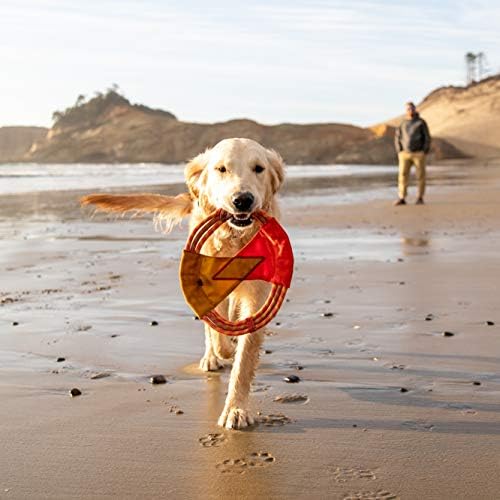 Ruffwear, Pacific Ring Dog Toy, Fetch and Tug, Sockeye Red - Image 2