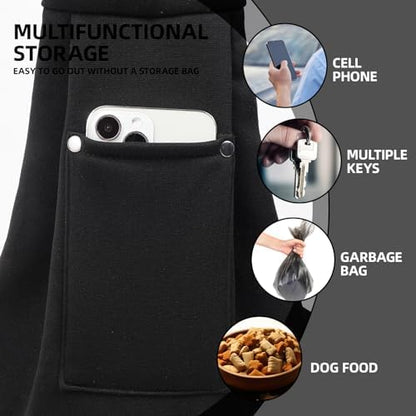 ARZQUT Dog and Cats Carrier Sling, Small Pet Carrier with Storage Pocket - Image 3