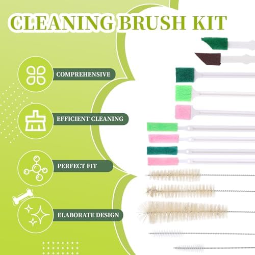 Pet Water Fountain Cleaning Brush Dog Cat Water Fountain Cleaning Sponge Pet Drinking Dispenser Cleaning Kit Fit Most Pet Water Dispensers (14 Pcs) - Image 4