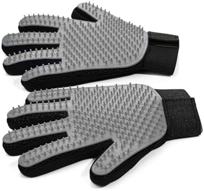 NVNAN Pet Hair Removal Glove for Dogs & Cats, 2-Pack Gray by NVNAN