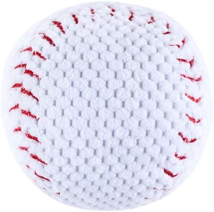 ZippyPaws SportsBallz Dog Squeaky Toys to Keep Them Busy - Baseball - Image 2