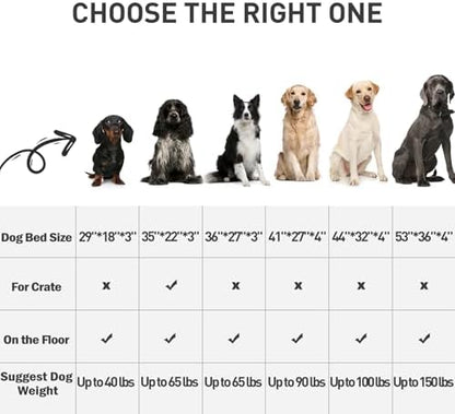 Waterproof Large Size Dog Crate Bed Orthopedic 41x27 Grey - Image 5